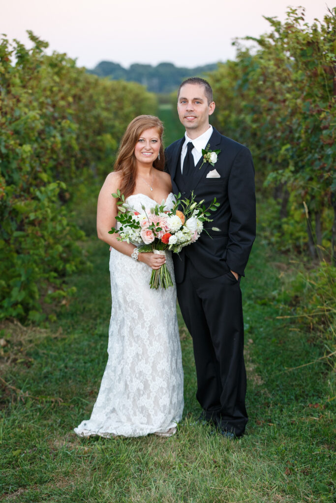 Salt water farm vineyard stonington wedding, bride and groom photos